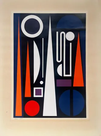 Zeefdruk Herbin - Minuit 