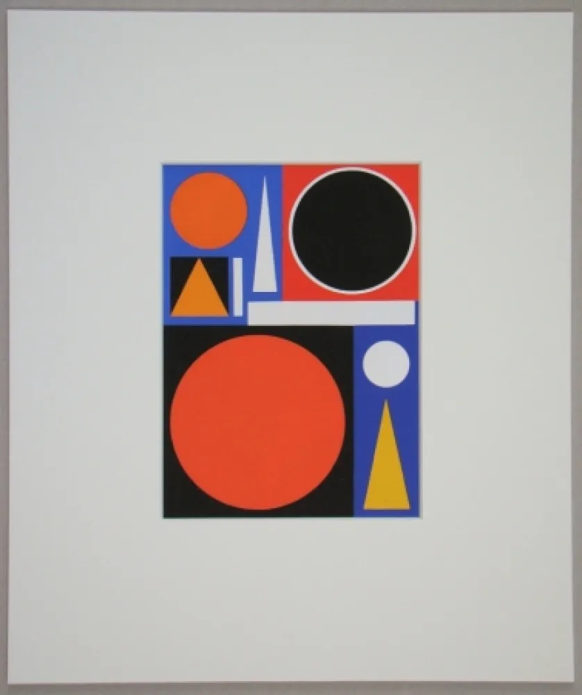 Zeefdruk Herbin - Veine, 1953