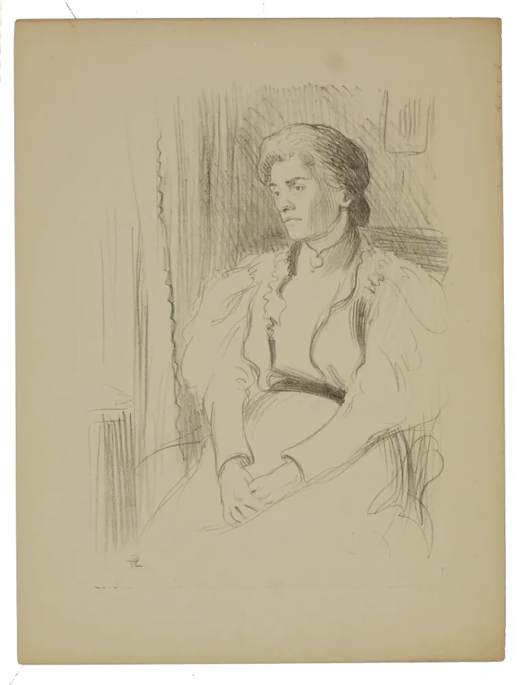 Lithografie Hermann-Paul - 9. Jeune femme