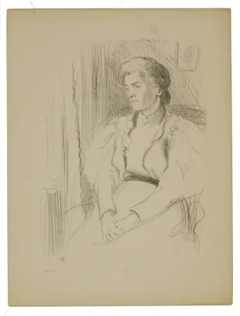 Lithografie Hermann-Paul - 9. Jeune femme