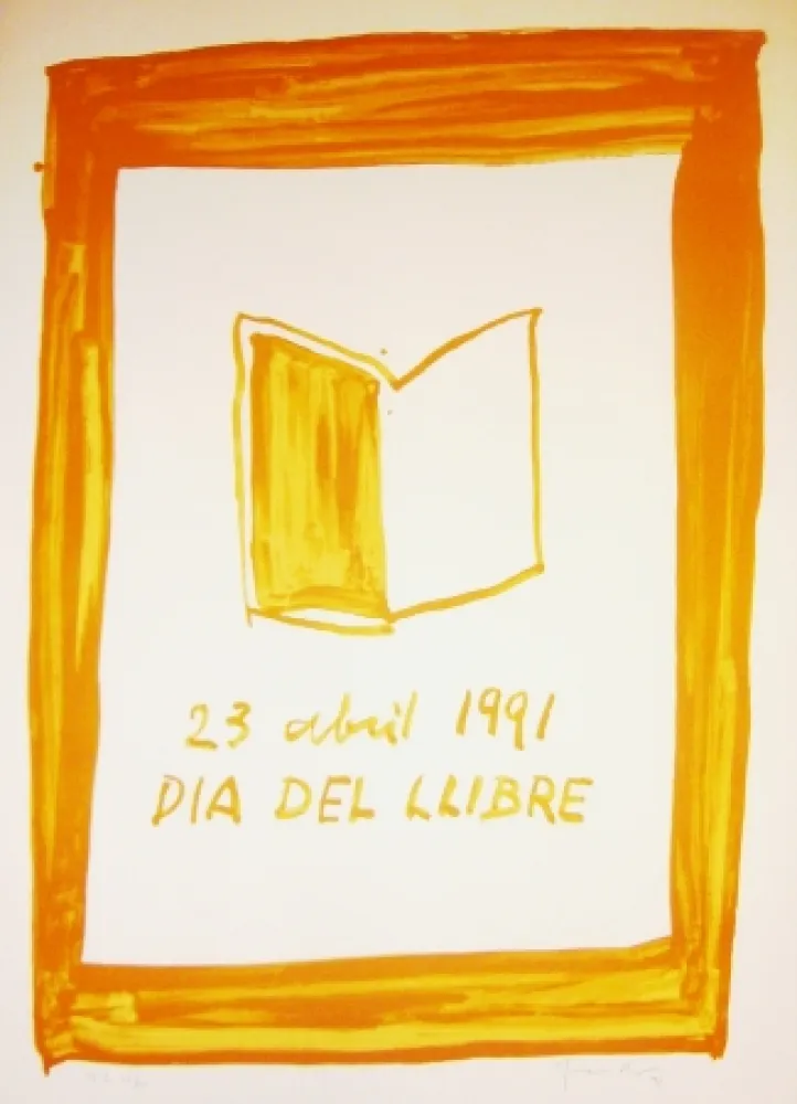 Lithografie Hernandez Pijuan -  23 avril 1991 Dia del llibre