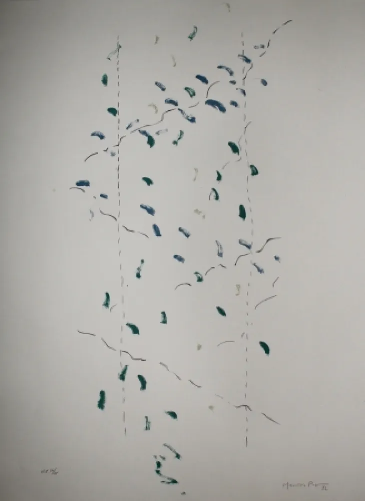 Lithografie Hernandez Pijuan - A.L. Osaka (avant-la-lettre Osaka)