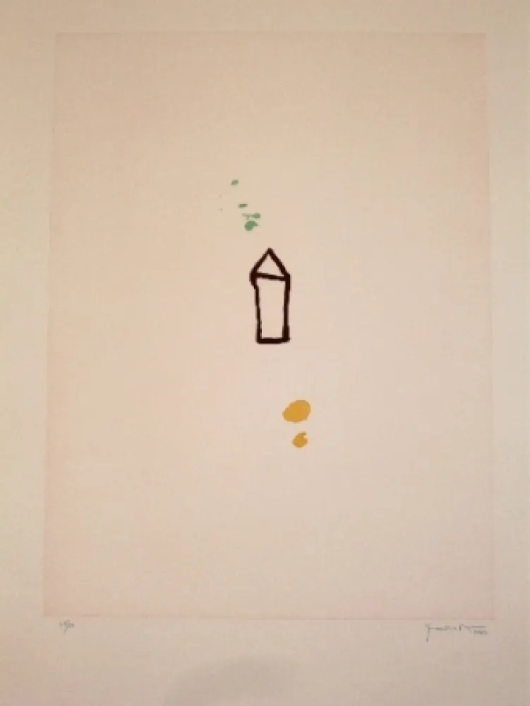 Aquatint Hernandez Pijuan - Casa amb jardí 1