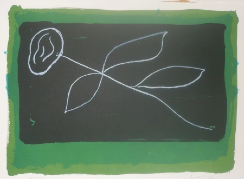 Lithografie Hernandez Pijuan - Fleur