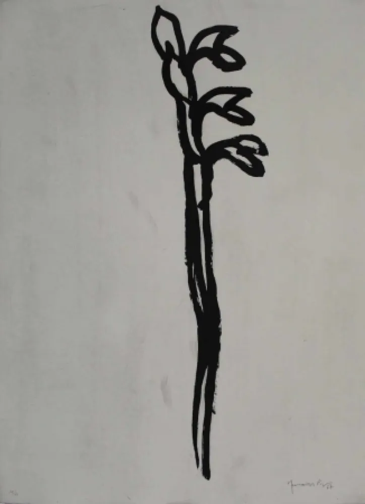 Aquatint Hernandez Pijuan - Flor 1