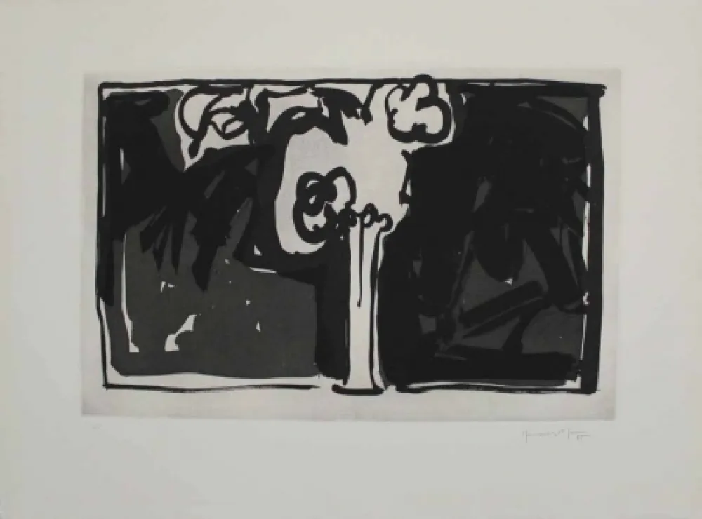 Aquatint Hernandez Pijuan - Flors I