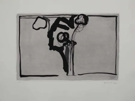 Aquatint Hernandez Pijuan - Flors II