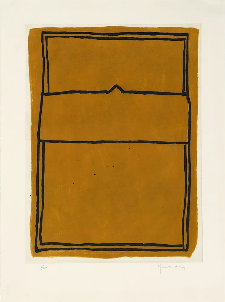 Gravure Hernandez Pijuan - La casa desde la que se divisa el campo I