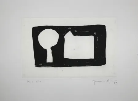 Aquatint Hernandez Pijuan - La morera i la casa