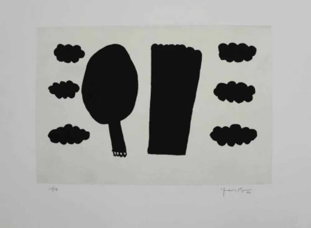 Aquatint Hernandez Pijuan - Memòria de la Segarra II