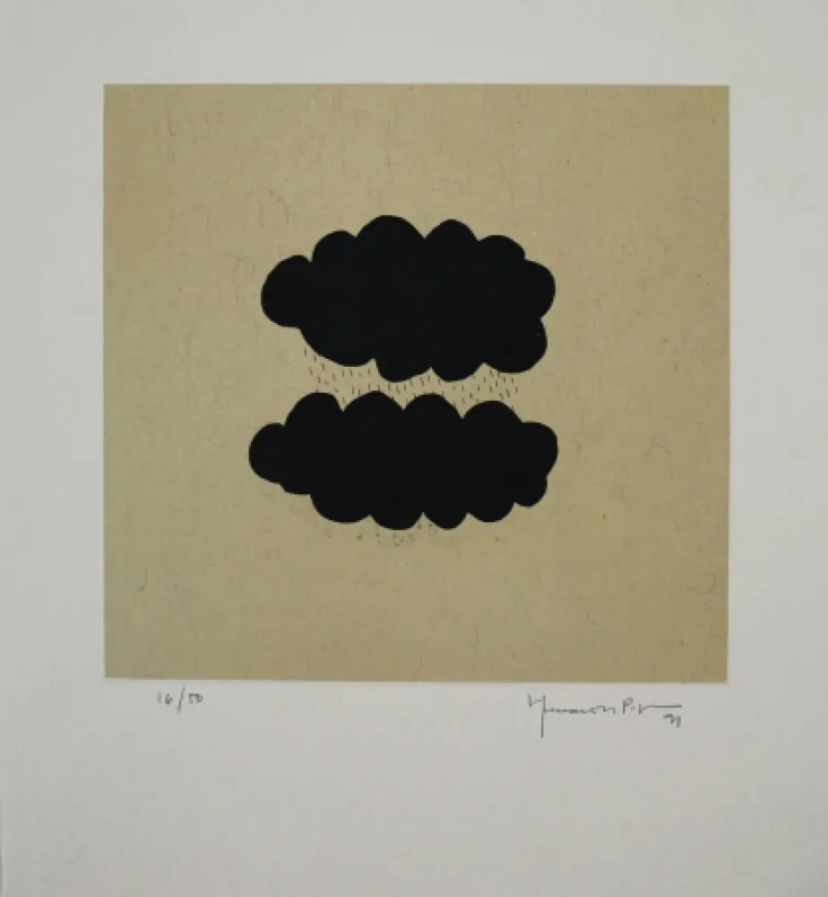 Aquatint Hernandez Pijuan - Núvols III