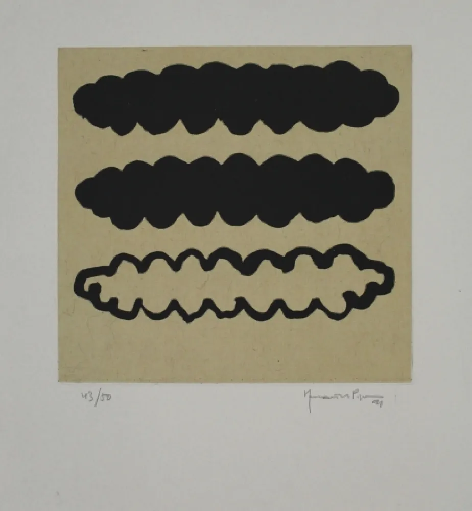 Aquatint Hernandez Pijuan - Núvols IV