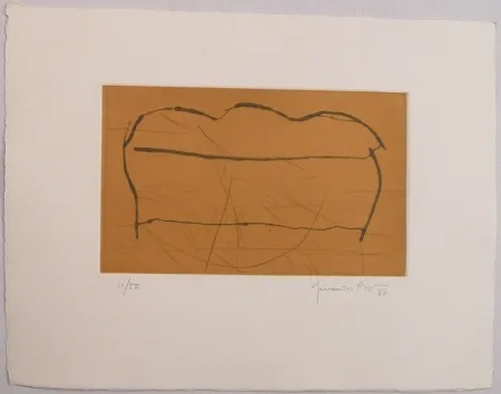 Aquatint Hernandez Pijuan - Ocre