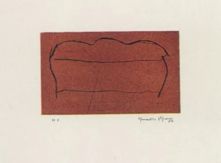 Aquatint Hernandez Pijuan - Ocre