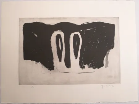 Aquatint Hernandez Pijuan - Xipres en el Paissatge