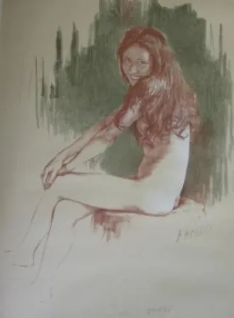 Lithografie Héroux - Demi-vierge