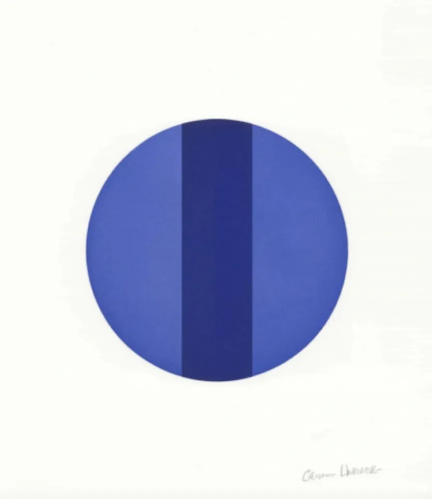 Diepdruk Herrera - Untitled (Vertical Blue Band)
