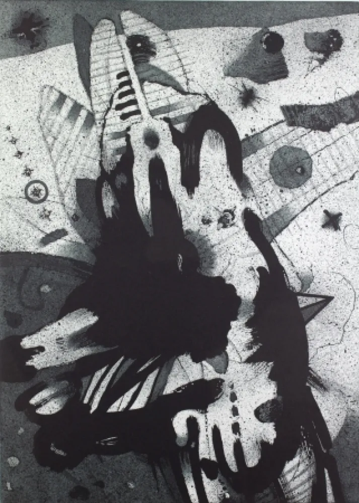 Aquatint Heuer - Entfaltung (Expansion)