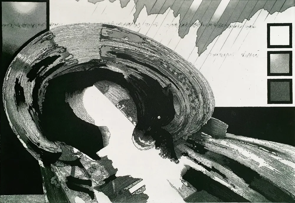 Ets En Aquatint Heuer - Porträt (Portrait)