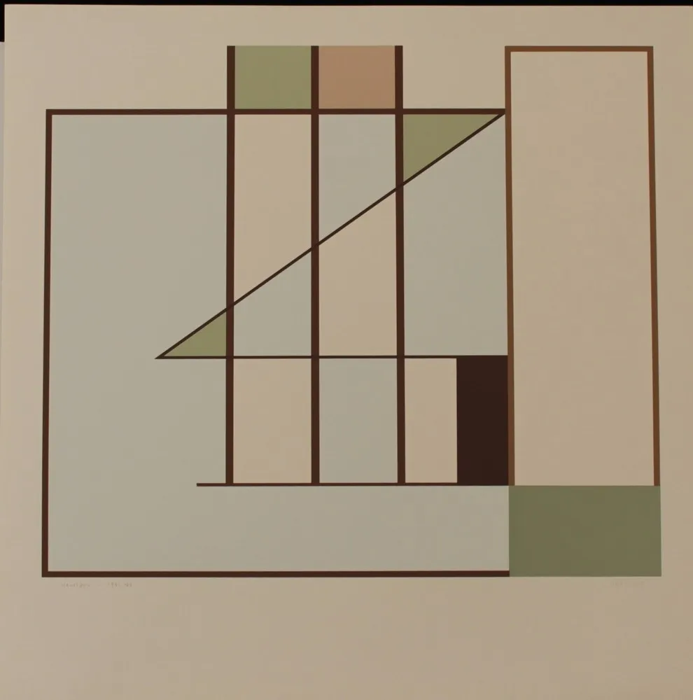 Lithografie Heurtaux - COMPOSITION - EXACTA FROM CONSTRUCTIVISM TO SYSTEMATIC ART 1918-1985