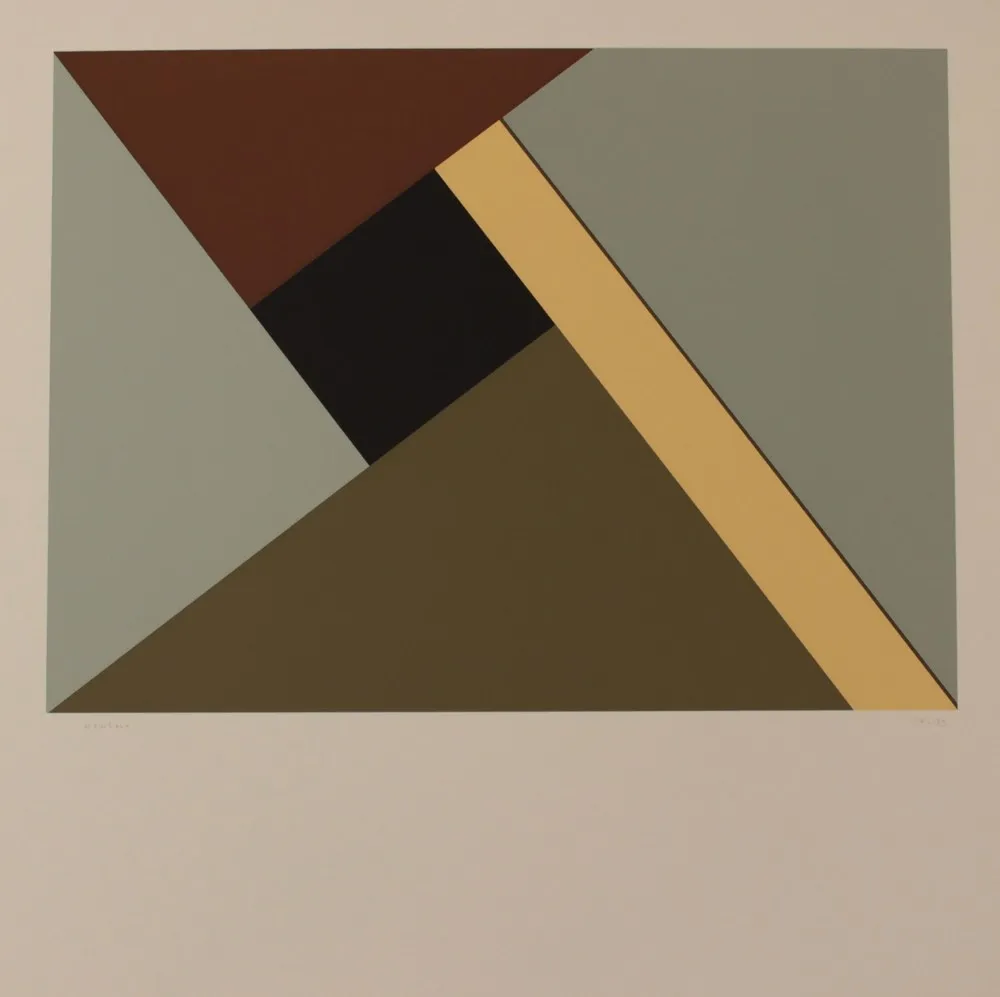 Lithografie Heurtaux - COMPOSITION - EXACTA FROM CONSTRUCTIVISM TO SYSTEMATIC ART 1918-1985