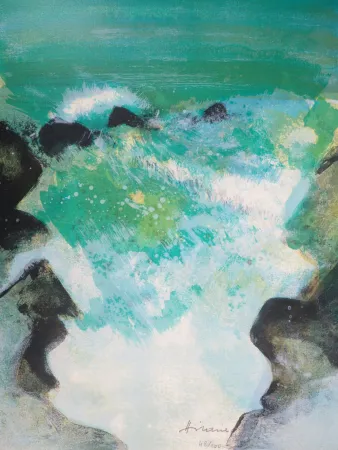 Lithografie Hilaire - Cote Normande