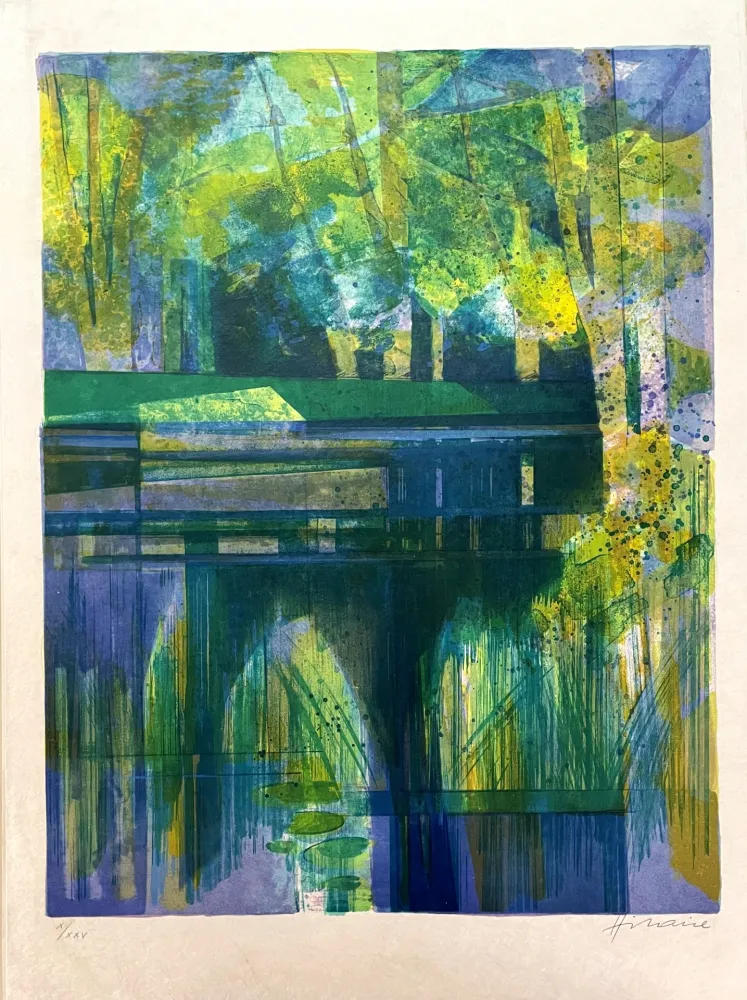 Lithografie Hilaire - Etang