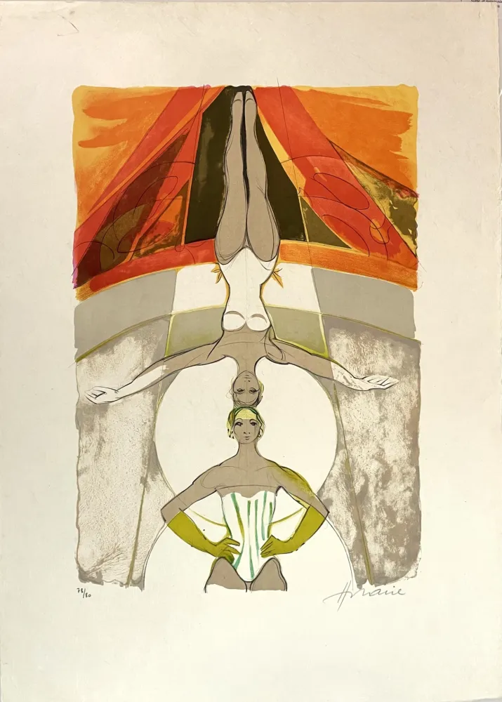 Lithografie Hilaire - Les Equilibristes