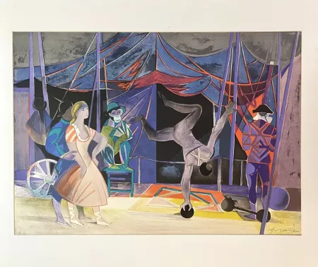 Lithografie Hilaire - Les Saltimbanques