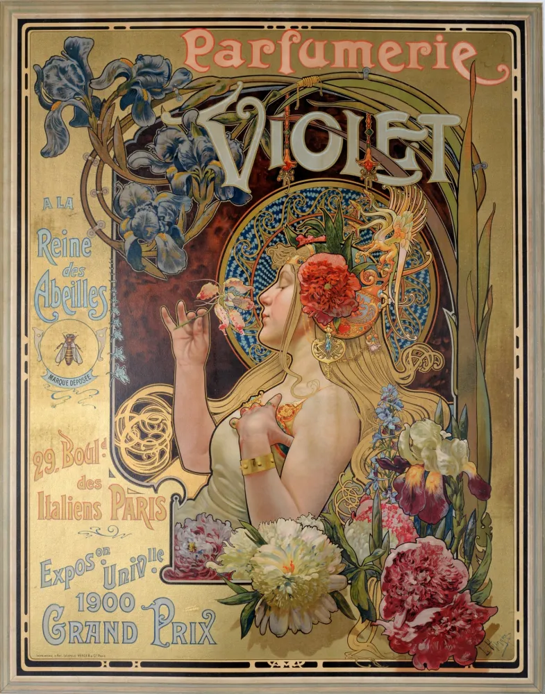 Lithografie Hingre - Parfumerie Violet. ca. 1901