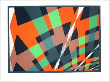 Lithografie Hinterreiter - Composition 3