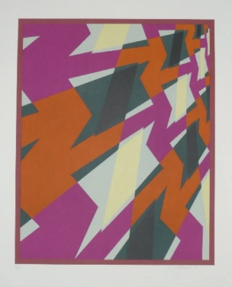 Lithografie Hinterreiter - Composition 4