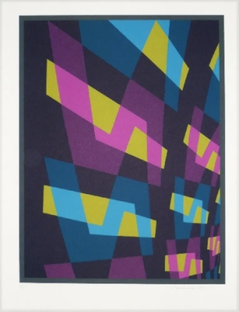 Lithografie Hinterreiter - Composition 6