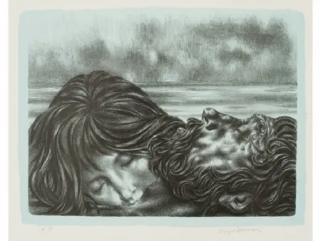 Lithografie Hirsch - Couples (includes 