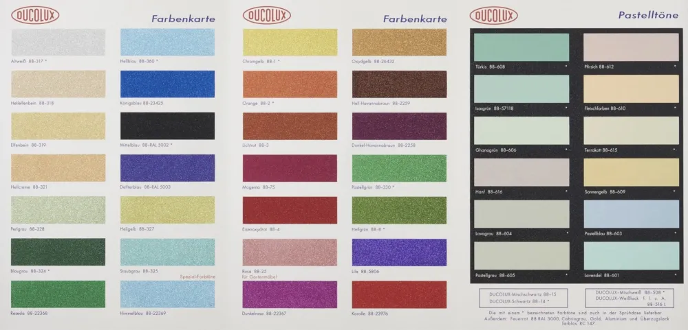 Zeefdruk Hirst - Colour chart, glitter (H3)