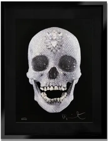 Zeefdruk Hirst - For the Love of God, 2009