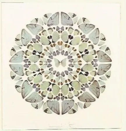 Zeefdruk Hirst - Psalm Print, Exaudi, Domine (Diamond dust)