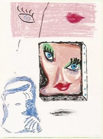 Lithografie Hockney - An image of Celia Study