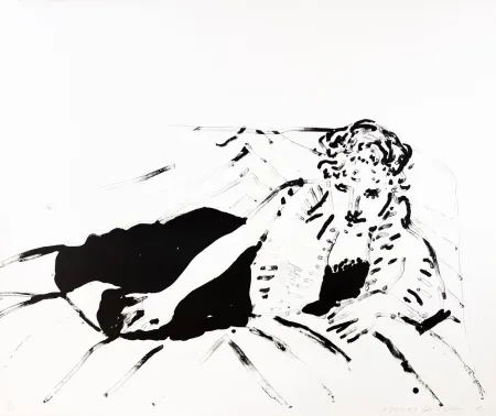 Lithografie Hockney - Big Celia Print #1