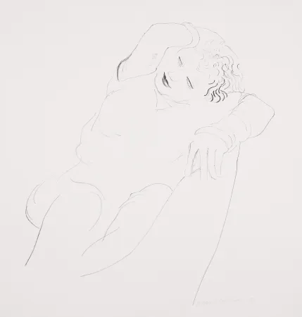 Lithografie Hockney - Celia Reclining