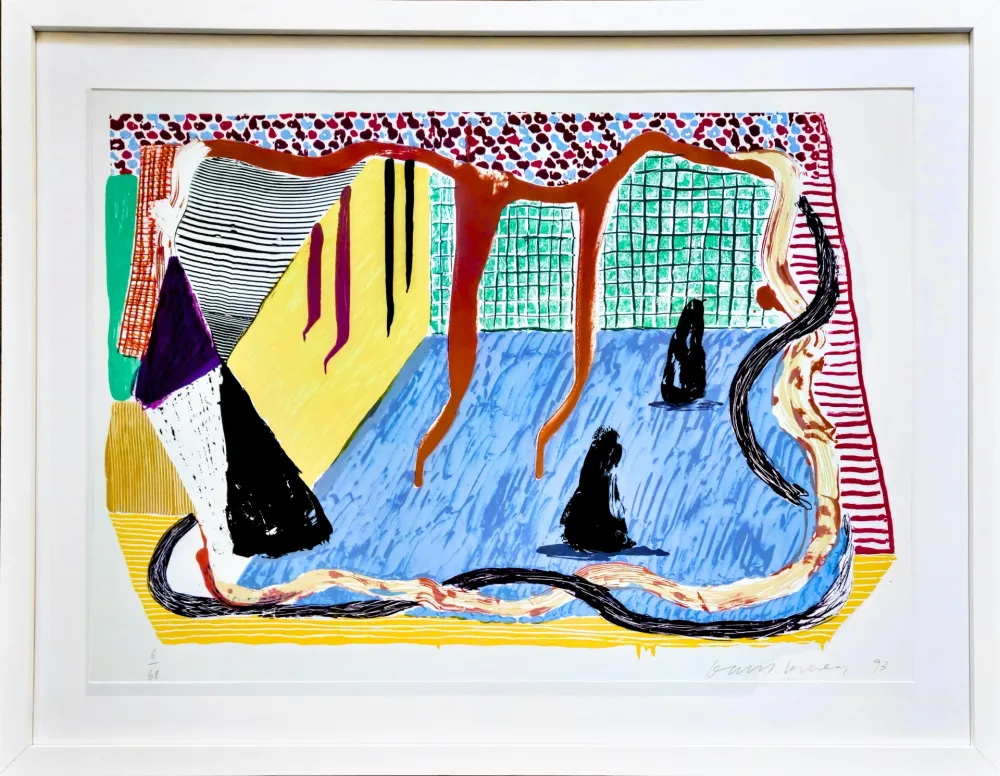 Lithografie Hockney - Ink in the room