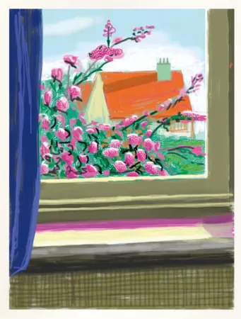 Digitale Print Hockney - IPad drawing  ‘No. 778’, 17th April 2011 | Do remember they can’t cancel the spring