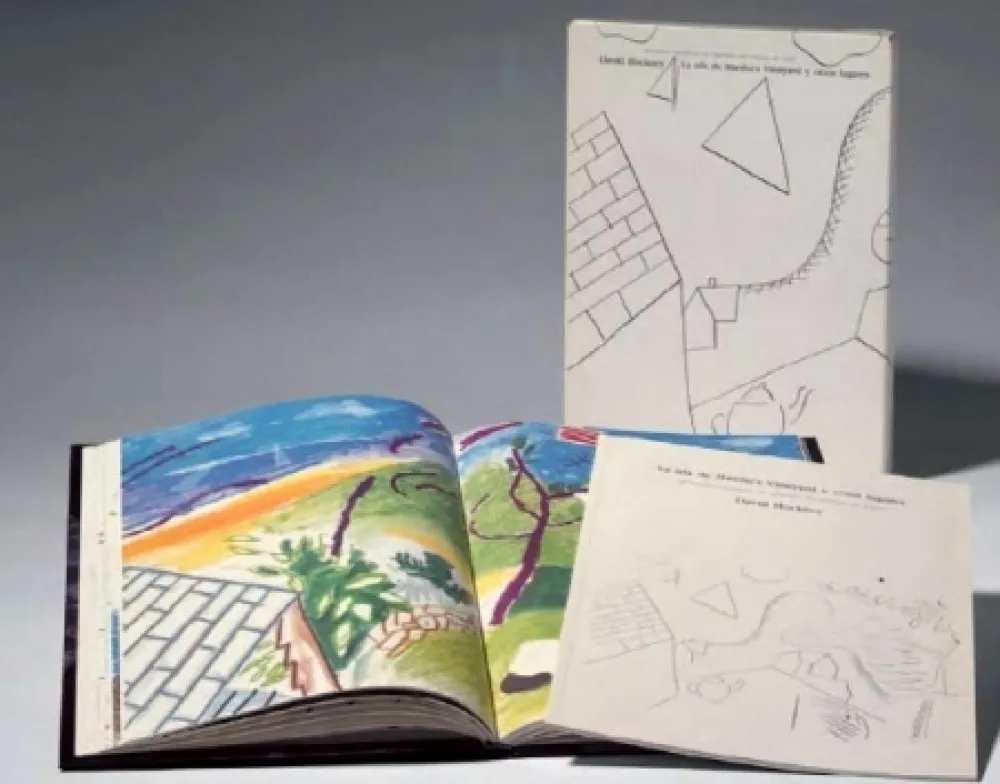 Geïllustreerd Boek Hockney -  La Isla de Martha Vineyard y otros lugares