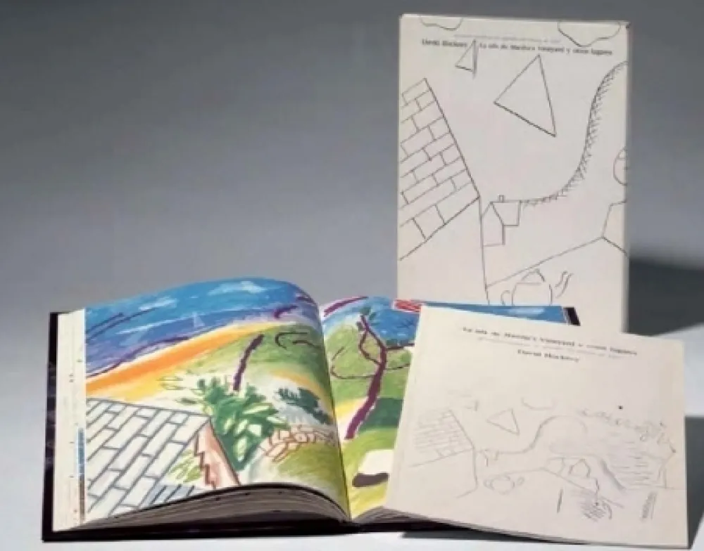 Geïllustreerd Boek Hockney - La Isla de Martha Vineyard y otros lugares