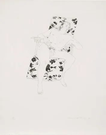 Gravure Hockney - Mo asleep