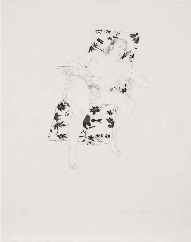 Gravure Hockney - Mo asleep