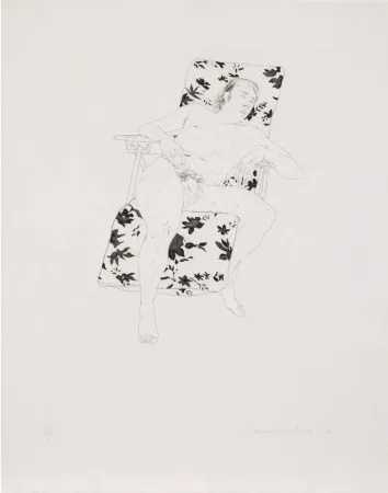 Gravure Hockney - Mo asleep