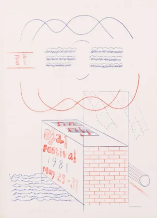 Lithografie Hockney - Ojai Festival