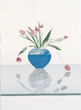 Lithografie Hockney - Pretty Tulips
