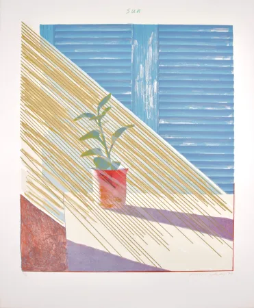 Lithografie Hockney - Sun